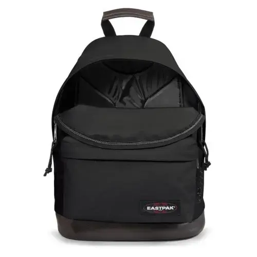 Рюкзак Eastpak Wyoming чёрный с коричневой кожей 14" Photo 3
