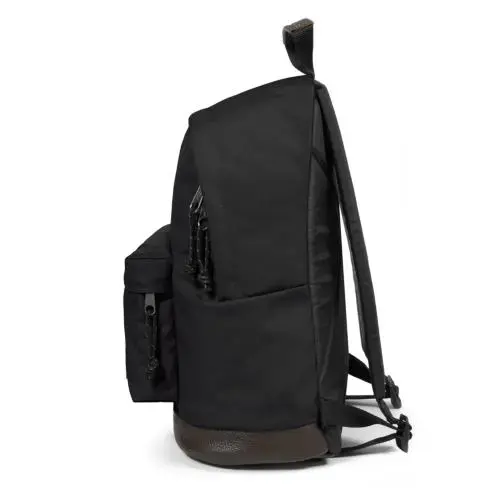 Рюкзак Eastpak Wyoming чёрный с коричневой кожей 14" Photo 4