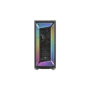 PC Midi Tower case AEROCOOL Interstellar — Black, ATX/Micro‑ATX/Mini‑ITX, supports 2x 3.5" + 4x 2.5", 2x front 120mm, 1x rear 120mm