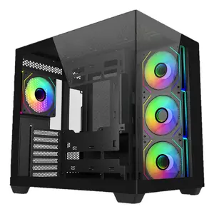 PC Case Cooler Master Elite 681 Midi Tower Black — Tempered Glass, Steel, ATX/µATX/ITX, 3x120mm side + 1x120mm rear