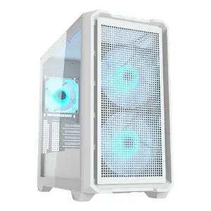 PC Mini Tower case Cougar MX600 MINI RGB White — Mini-ITX/Micro-ATX, 2x160mm front, side window, 2x2.5" + 3x2.5"/2x3.5" bays