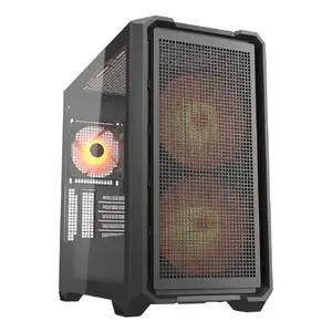 Datoru korpuss Cougar MX600 MINI RGB Mini Tower — Micro-ATX/Mini-ITX, 2×160 mm priekšējie ventilatori, 2× USB-A
