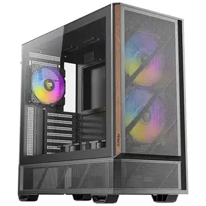 Корпус для ПК ANTEC P30 ARGB Midi Tower Black — ATX/Micro-ATX/ITX, 2×120 мм спереди, 1×120 мм сзади, 2×3,5" + 1×2,5"