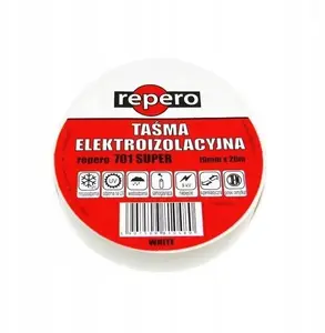 Izolācijas lente Blue Line TAŚMA IZOLACYJNA REPERO 19 mm x 20 m, balta