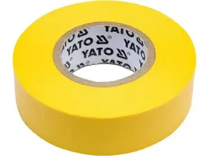 Изолента YATO YT-81654, ПВХ, 19 мм × 20 м, толщина 0,13 мм, сертификация EN60454-3-1-1