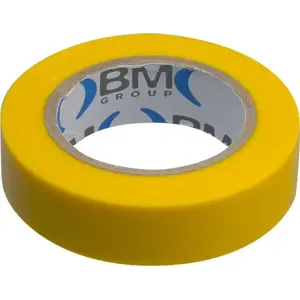 Elektroizolācijas lenta Beta Tools TAŚMA ELEKTROIZOLACYJNA 10 m × 15 mm, dzeltena