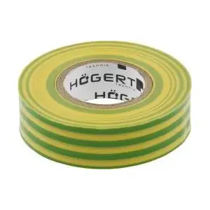 Insulating PVC Tape högert technik HT1P286, yellow-green, electrical insulation