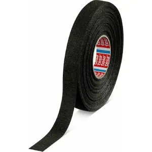 Izolācijas auduma lente Tesa 15 mm x 25 m — modelis 51608-00009-00, melna