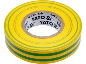 Electrical tape YATO YT-81593, PVC, 20 m x 15 mm, 0.13 mm thickness, EN60454-3-1-1/F-PVC/60/R-Tp certified