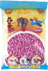 Tube beads REVELL 201-48 Pink — 3,000 pieces, tubular crafting beads