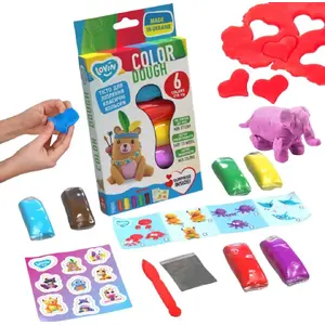 Modeling clay set ProNice 6 colors 41175 — pack of 6 colors, children's craft material