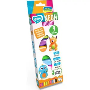 Modeling Clay Set Maksik Lovin 9 Colors — children's play dough kit, non-toxic modeling compound