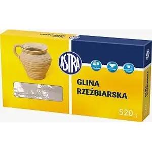 Modelēšanas māls Astra Glina rzeźbiarska — Astra WIKR-042531, māls skulptūru izveidei
