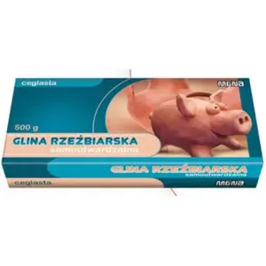 Самозатвердевающая лепная глина Mona Glina кирпично‑коричневая 500 г