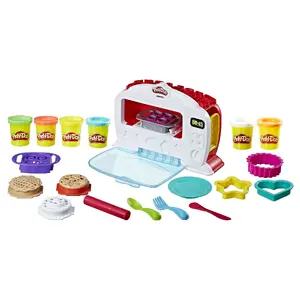 Набор для творчества Play-Doh Kitchen Creations Magical Oven — 19 деталей, пластик и пластилин, требует батарейки, 3+ лет