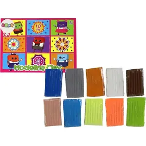 Art set LEANToys model clay / plasticine 10 colors — LEANToys 16256