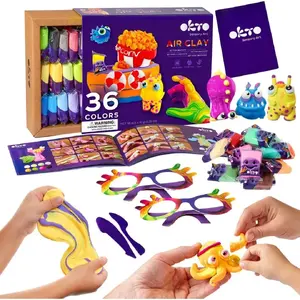 Modeling clay set ProNice 36 colors (light dough) — 36 pcs, assorted colors