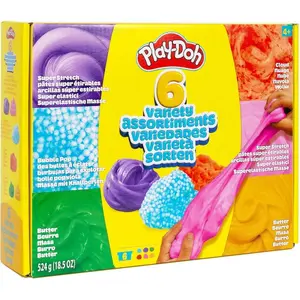 Modeling Clay Set Play‑Doh Multi Variety Box 6 Pack — Play‑Doh, six colors, non-toxic modeling compound