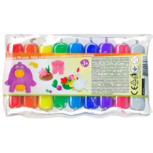 Light modeling clay set Maksik 9 colors 70136