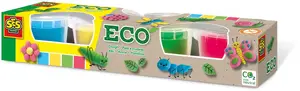 Modelēšanas mīkla SES Eco 4 x 90 g — daudzkrāsu komplekts bērniem