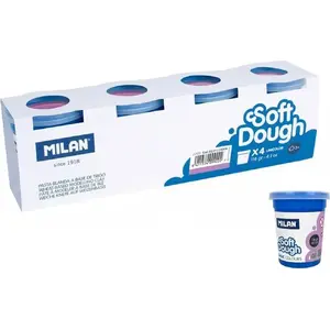 Modeling Dough Set TEKA Ciastolina Basic 116 g — 4 jars, purple