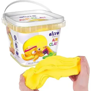 Memory Solution lightweight air-dry modeling clay set, yellow, 910 ml
