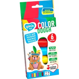 Modeling Dough Set Maksik 6 Colors OKT6501 — children's modeling clay set