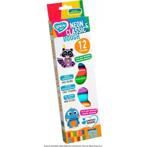 Maksik modeling clay set Lovin 41182 — 12 colors, children's play dough kit