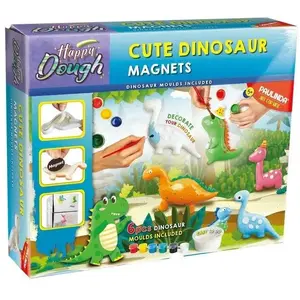 Modelēšanas mīkla PAULINDA Happy Dough Cute Dinosaur Magnet — magnētiskā dinozaura figūriņa