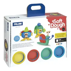 Modeling dough Milan 913304HF — set (Blue, Green, Red, Yellow), 116 g, for children