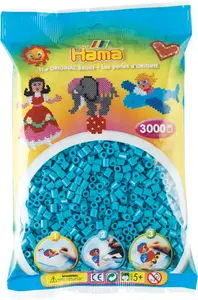 Caurulīšu pērlītes REVELL Hama Beads 5 mm zilas — 3000 gab.