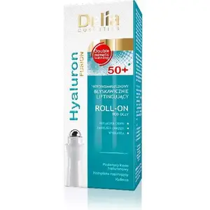 Роликовый уход для глаз Delia Hyaluron Fusion 50+ лифтинг 15 мл — Delia
