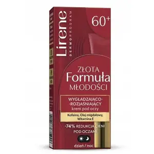 Eye cream Lirene Złota Formuła Młodości smoothing and brightening 15 ml