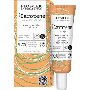 Крем для кожи вокруг глаз Floslek Beta Carotene с кофеином 30 мл