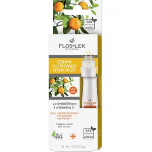 Acīm un plakstiņiem serums Floslek 15 ml ar nezāļu ziedu (eyebright) un C vitamīnu
