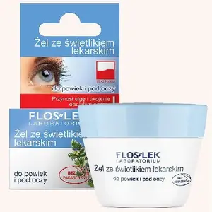 Eye care eye gel with eyebright for eyelids Floslek 10 g jar