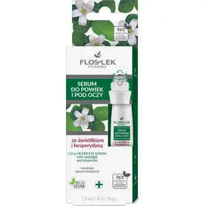 Serums acu plakstiņiem un zonai ap acīm Floslek FLOSLEK 15 ml ar gaismzāli un hesperidīnu