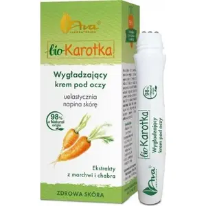 Eye cream roll-on Ava Bio Karotka 15 ml — smoothing under-eye treatment