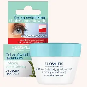 Eye Care Gel for Eyelids Floslek with Eyebright and Plantain 10 g jar