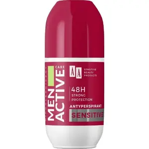 Anti-perspirants roll-on No name AA_Men Active Care Sensitive 50 ml — jutīgai ādai, sviedru aizsardzība