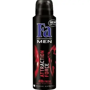 Dezodorants aerosols Fa Men Attraction Force 150 ml — antiperspirants vīriešiem