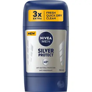 Антиперспирант-стик No name NIVEA_Men Silver Protect 50 мл — мужской дезодорант, твердая форма