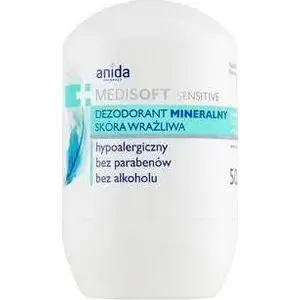 Минеральный дезодорант AFLOFARM Anida Medisoft Sensitive 50 мл — без алюминия, без запаха