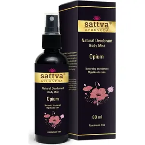 Deodorant Body Mist Sattva Opium 80 ml — natural spray deodorant for body