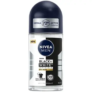 Дезодорант NIVEA Black & White Epic Night 50 мл — защита от запаха и пятен