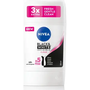 Антиперспирант-стик NIVEA Black & White Invisible Clear 50 мл