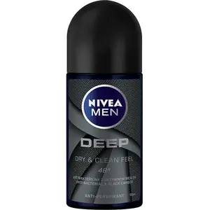 Дезодорант-ролл Nivea Men Deep 50 мл — антиперспирант для мужчин, без спирта