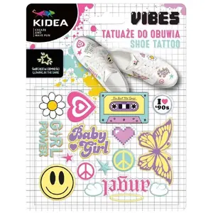 Derform TATUAZ DO OBUWIA SWIEC W CIEMN VIBES 140x175 for kids