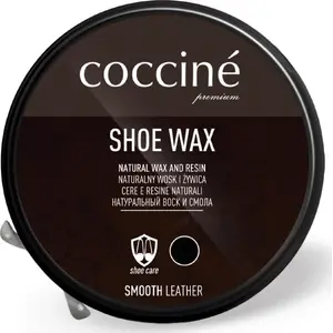 Apavu vasks Coccine melns 40 g — ādas pulēšanas pasta, mazs trauks