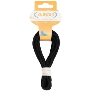 Шнурки Aku ROCKY ROUND, чёрные, 160 см — круглые сменные шнурки